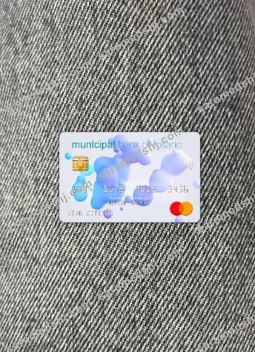 Argentina Municipal Bank of Rosario mastercard photolook front